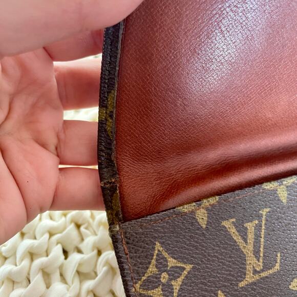 Louis Vuitton Monogram Long Wallet Clutch Small Bag Bifold Brown Coated Canvas - Picture 10 of 16